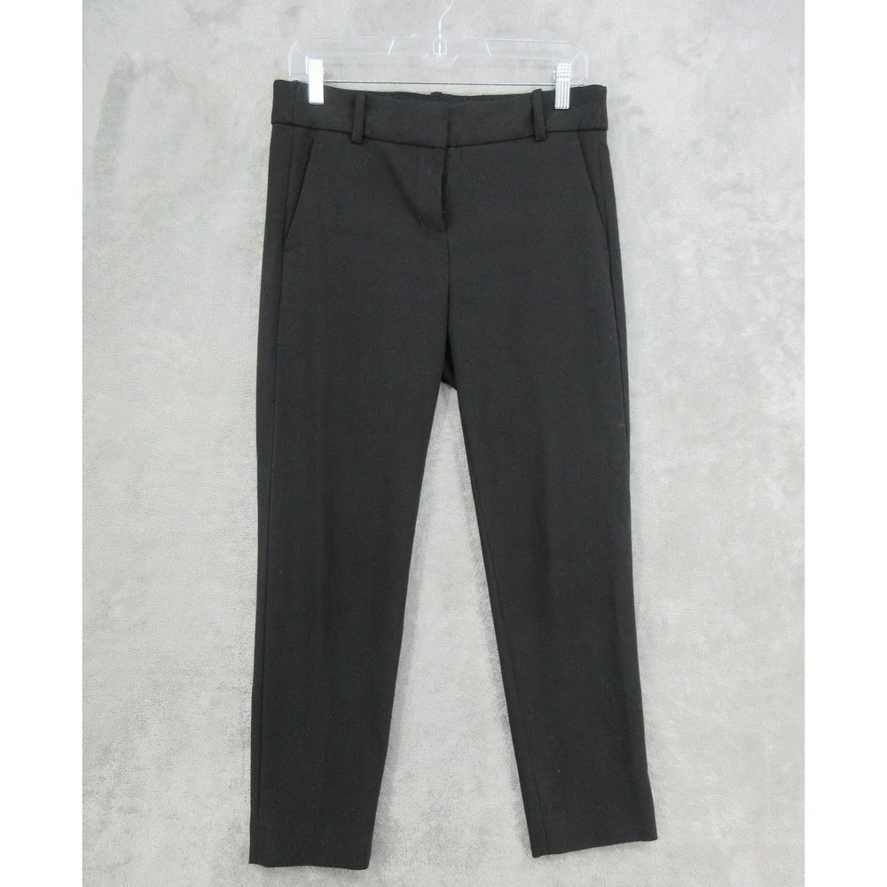J Crew Pants Womens Size 6 Slim Fit Office Career Minimalist Pockets Stretch Zip